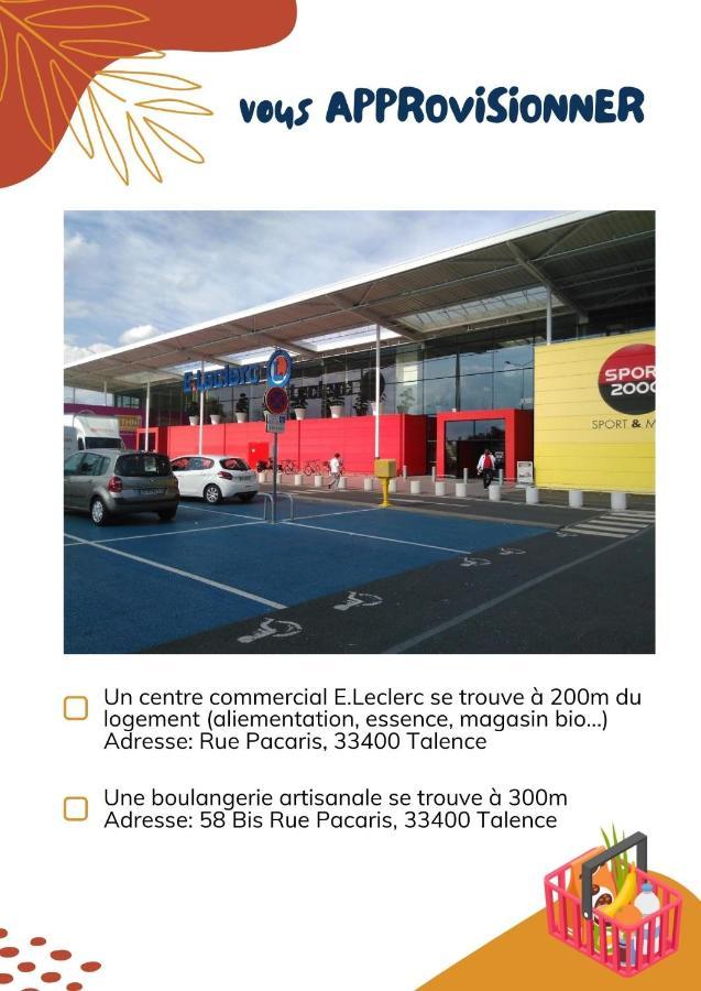 Appartamento Nid Douillet Avec Terrasse Talence Esterno foto